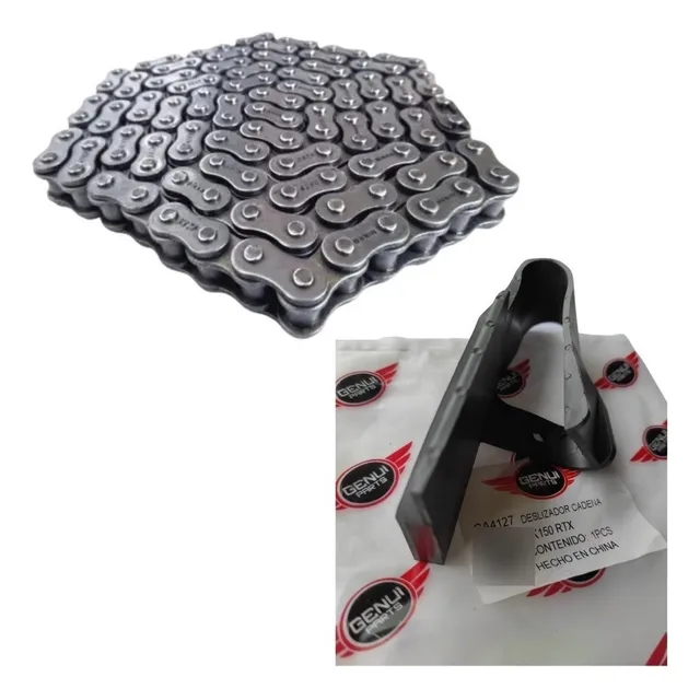 Cadena Reforzada Akt Rtx 150 428h X 132l + Deslizador Cadena