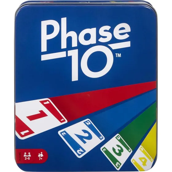 Juego De Cartas Phase 10 Desafiante Para Familias En Lata