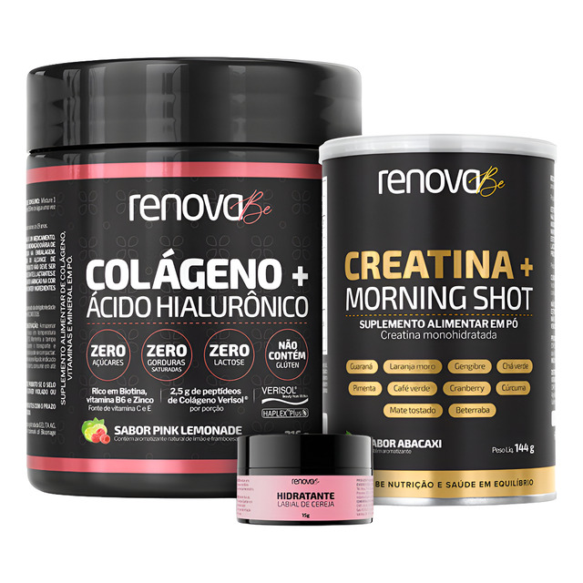 Colágeno Verisol E Creatina Monohidratada Renova Be Original