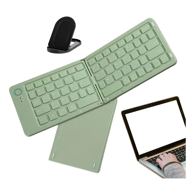 Mini Teclado Bluetooth Inalámbrico Plegable Recargable