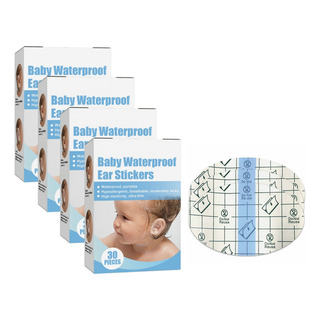4 × Parche De Oreja Impermeable Para Bebés Para Bañarse Y Ba 4 × Parche De Oreja Impermeable Para Bebés Para Bañarse Y Ba