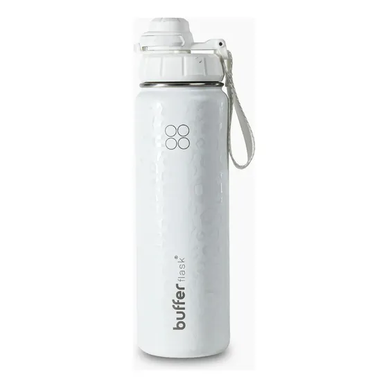 Termo Botella Agua Termica Buffer Acero Inoxidable + 4 Tapas - Ice Leopard
