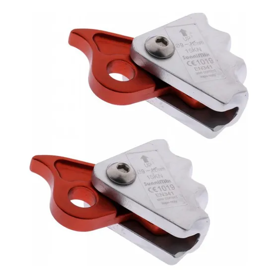 2pcs Climbing Tree Arborist Rope Grab Para Cuerda De 9-12 Mm