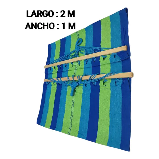 Hamaca Con Madera 1 X 2 Mts Nueva