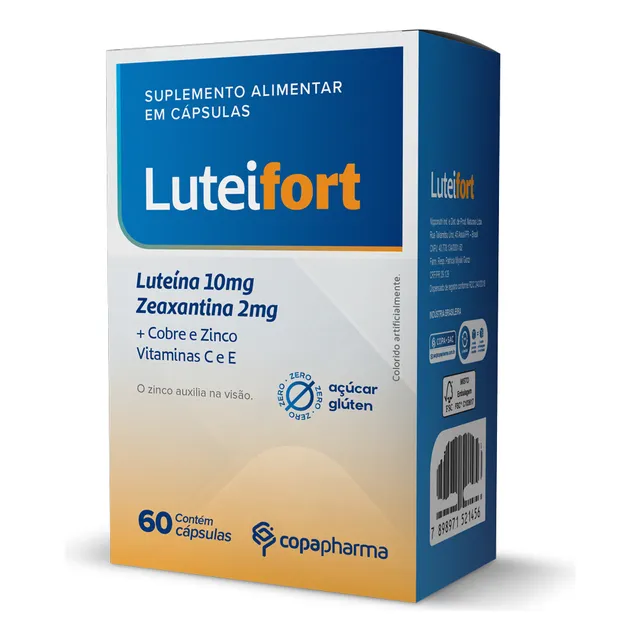 Luteifort Luiteína Zeaxantina Antioxidante Copapharma 60caps