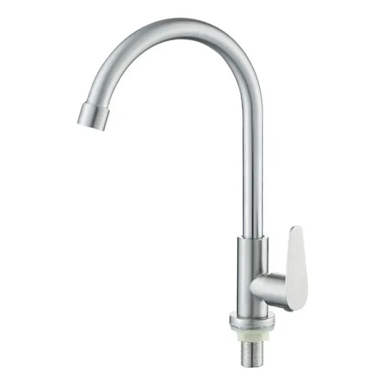 Grifería Individual Agua Fria 1/2 Fregadero Acero Inox 304