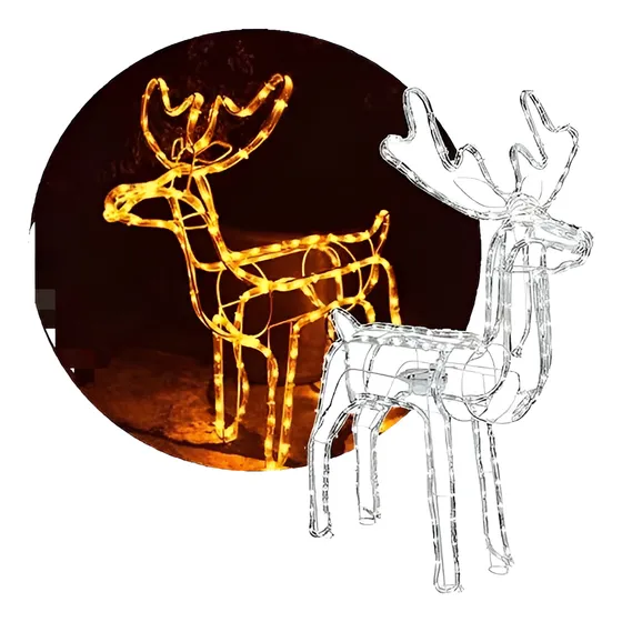 Reno Navidad Led Cabeza Giratoria 96 Cm