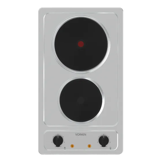 Encimera Eléctrica Vorken Inox 2q