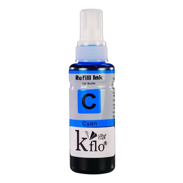Kflo Tinta T673 Compatible Cian 100ml Para Uso En Epson
