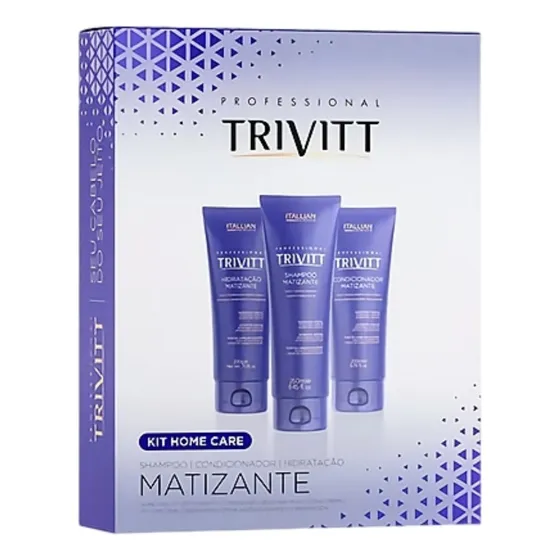 Kit Itallian Trivitt Matizante Shampoo + Cond + Máscara
