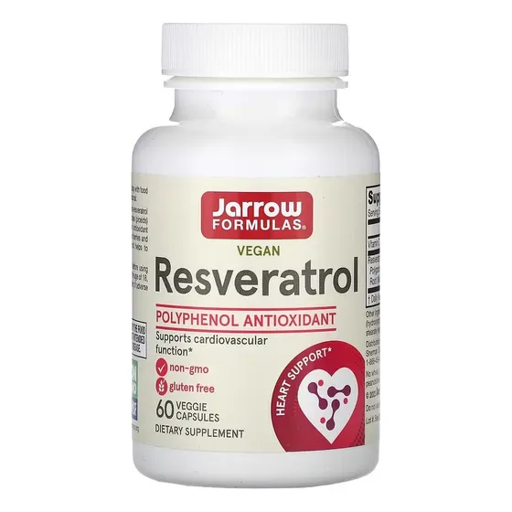 Jarrow Formulas Resveratrol 100 Mg 60 Cápsulas Vegetales Sfn