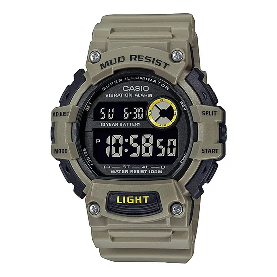 Reloj De Cuarzo Casio Para Hombre, Resistente Al Barro, Con
