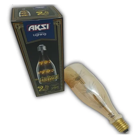 Bombillo Vintage Decorativo Botella Miami Dimerizable 2,5w