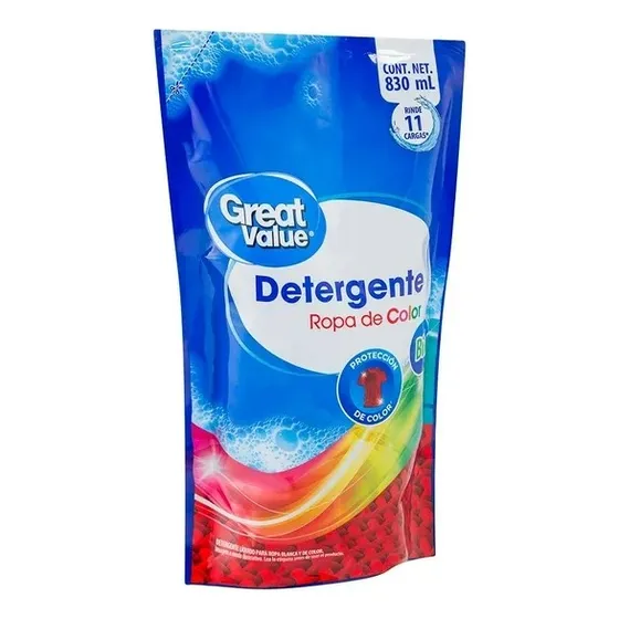 2 Pza Detergente Líquido Great Value Para Ropa De Color 830 