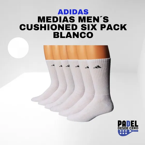 Medias adidas Men S Cushiond Crew L White 6pack