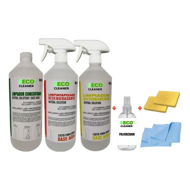 Kit Limpieza Full En Seco 3u 1 L Colchones Acolchados Sillon