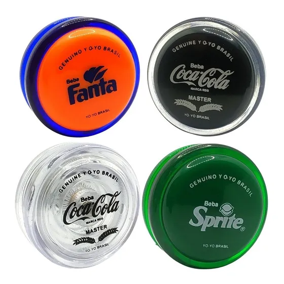 Yoyo(ioiô,yo-yo) Profissional Retrô Coca-cola 4 Unidades Pró