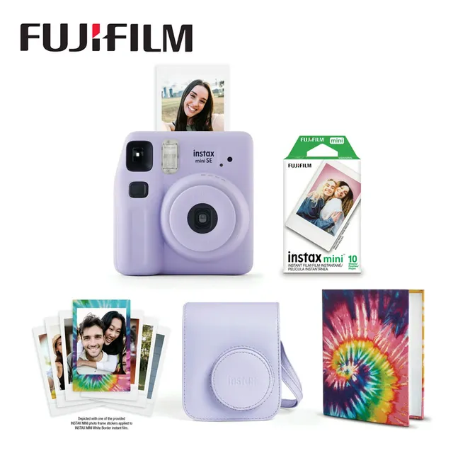 Fujifilm Instax Mini Se Combo Violeta Camara Instantanea