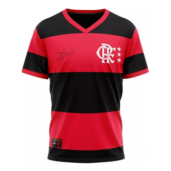 Camisa Time Flamengo Retro Libertadores 1981 Zico Licenciada