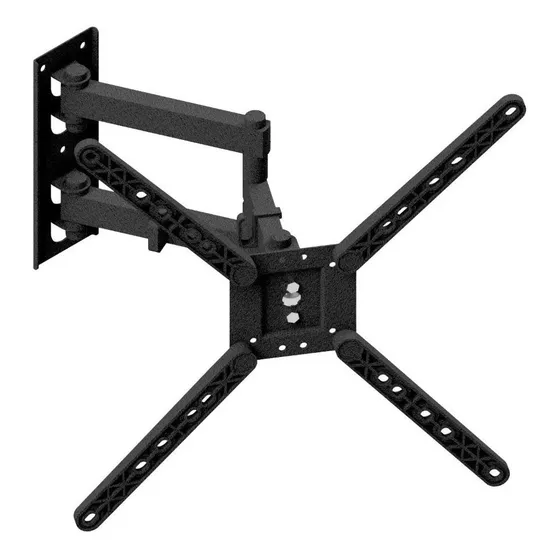 Suporte Para Tv 10 A 65 Parede Triarticulado C/ Inclinação Cor Preto
