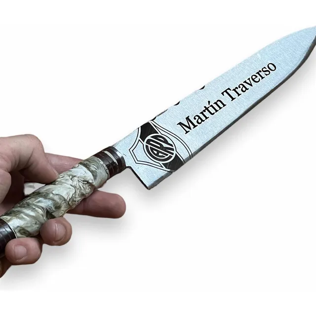 Cuchillo X1 Artesanal Tandil 24cm + Grabado Personalizado
