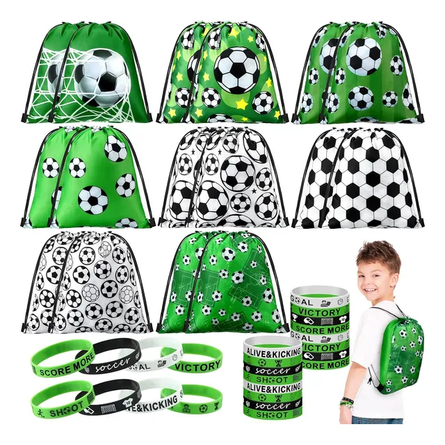 Set De Favoritos Fiesta Con Bolsas Y Pulseras De Silicona (f
