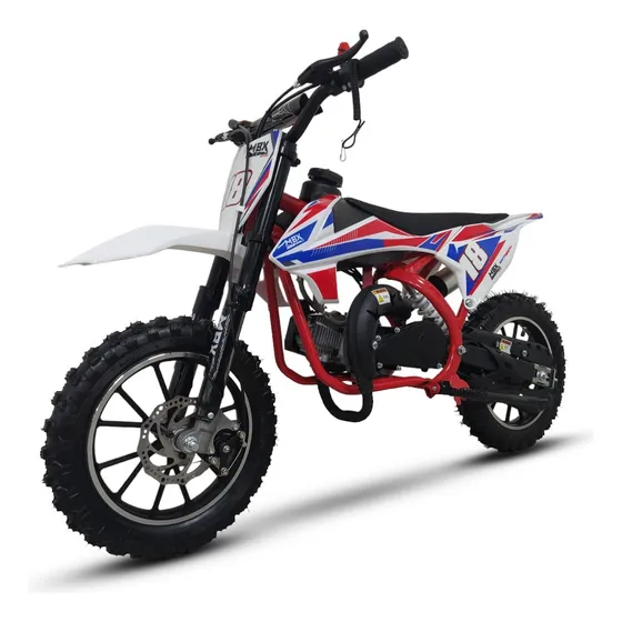 Mini Moto Cross Infantil 49cc Partida Manual 2 Tempos