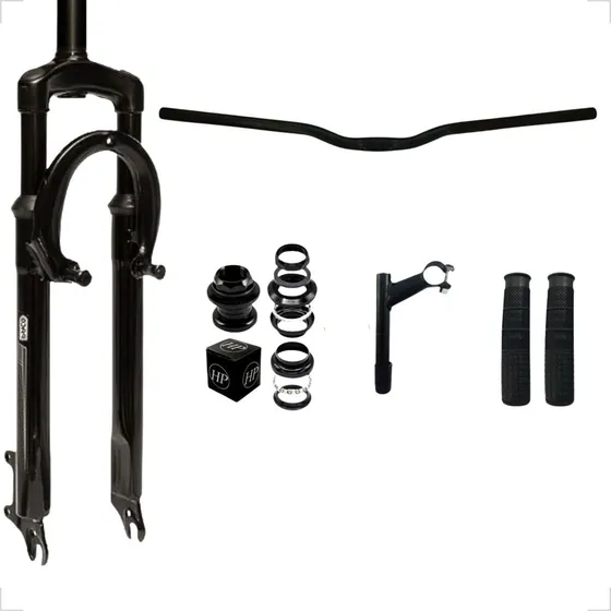 Suspensão Bike Aro 26 Standard + Caixa Direção +guidão +mesa