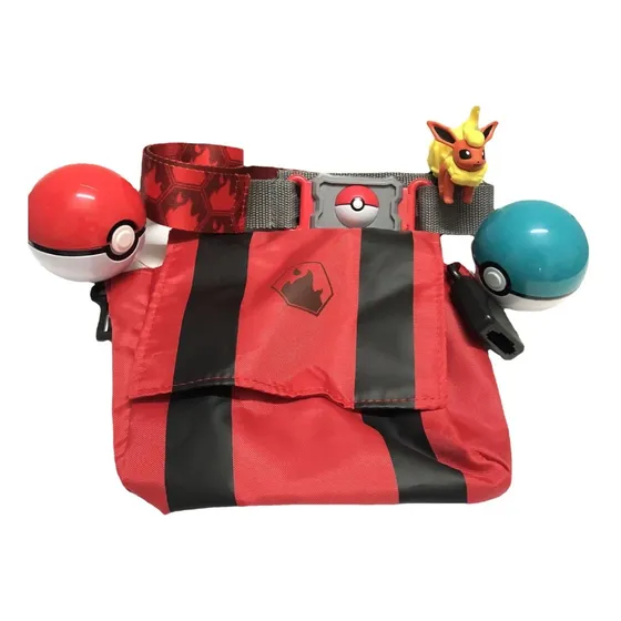 Bandolera Bolso Pokemon+2pokeball+1pokemon