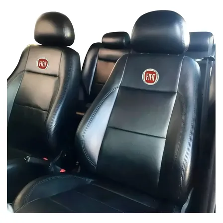 Capa Banco Carro 100% Couro Fiat Palio Fire 2002 A 2017