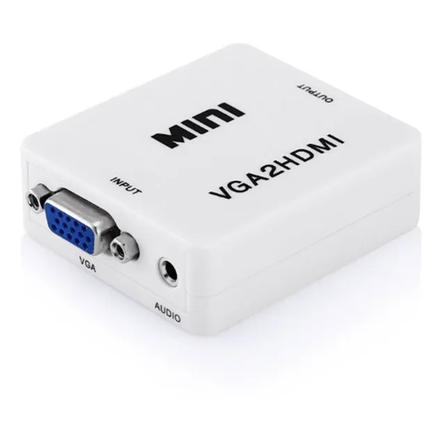 Convertidor Adaptador Vga A Hdmi Con Entrada De Audio