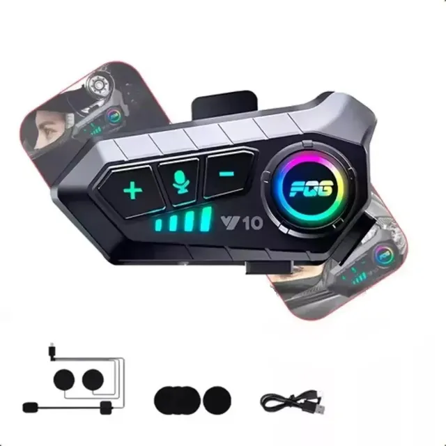 Fone Bluetooth Para Capacete Moto C/ Microfone Integrado