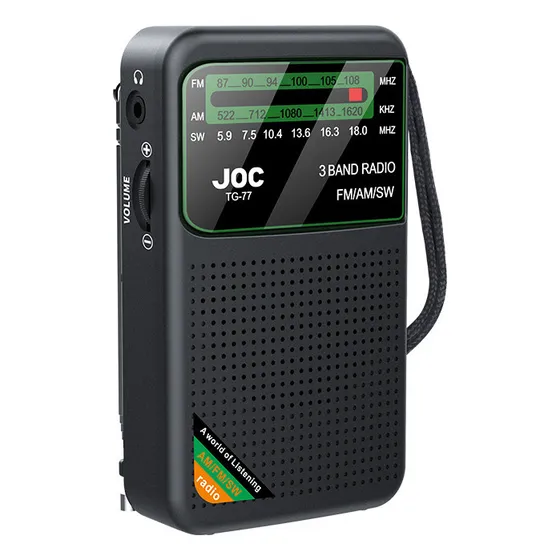 Wx Rádio Portátil Multibanda Recarregável, Mini Rádios Para