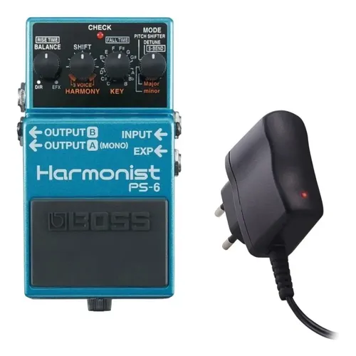 Pedal de efeito Boss Vocal Effects Vocal Echo VE-1 azul | Frete grátis