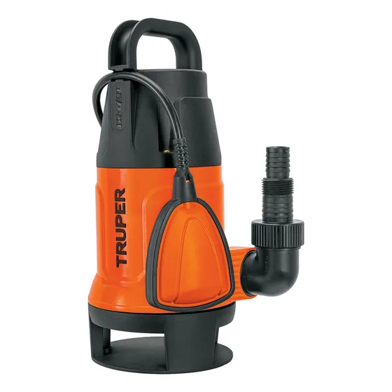 3 Pzas Bomba Sumergible Plástica, 1-1/2 Hp Para Agua Sucia, 