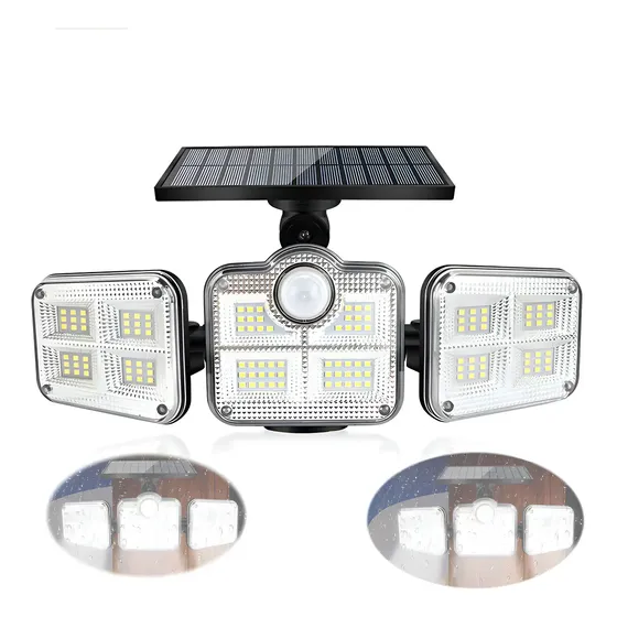 Reflector Solar Cyotman LED 144 Focos IP65 3 Modos Ajustables Exterior