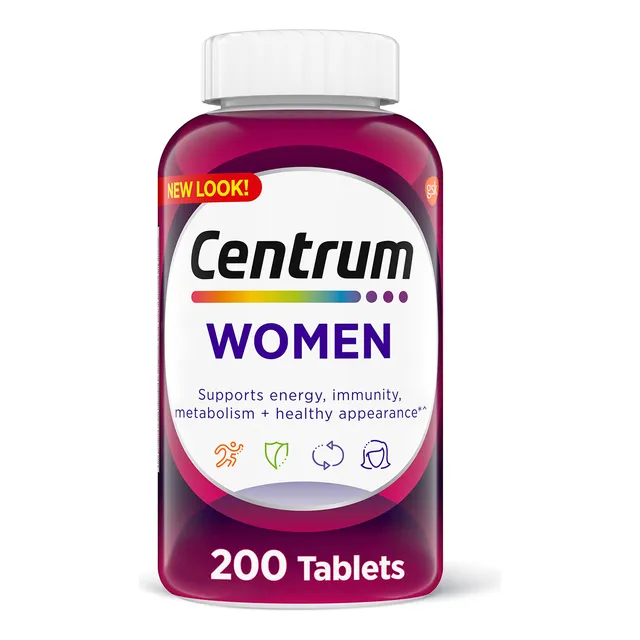 Tableta Multivitamínica Supplement Centrum Para Mujeres, 200