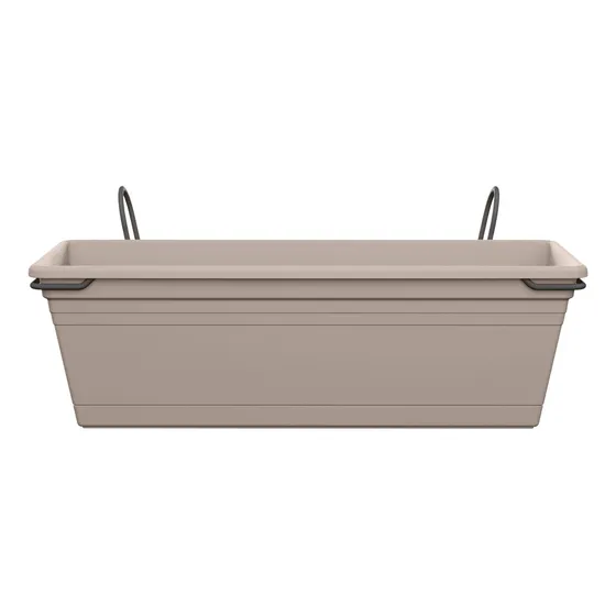 Jardinera Florus Con Soporte Y Plato P Balcón O Reja
