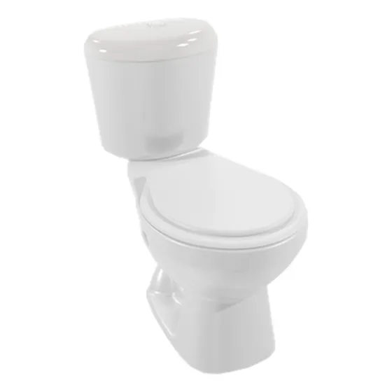 Wc Sanitario Tairona Roma 2 Piezas Tipo Push Blanco 