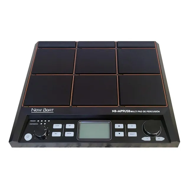 New Beat NB-MP9USB Modulo Multi Pad De Percusiones Octopad Color Negro