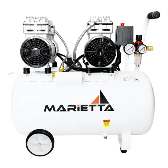 Compresor Marietta 2hp 50l Libre De Aceite Qy750x2-50l