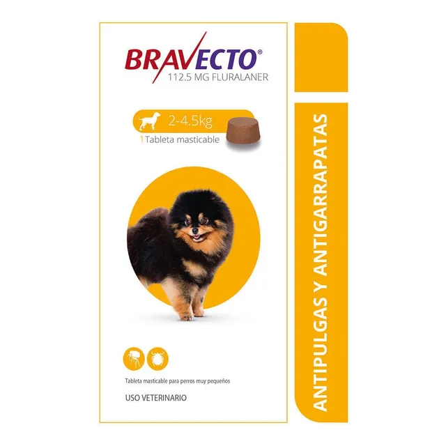 Antipulgas Para Perro Bravecto 2 - 4.5 Kg