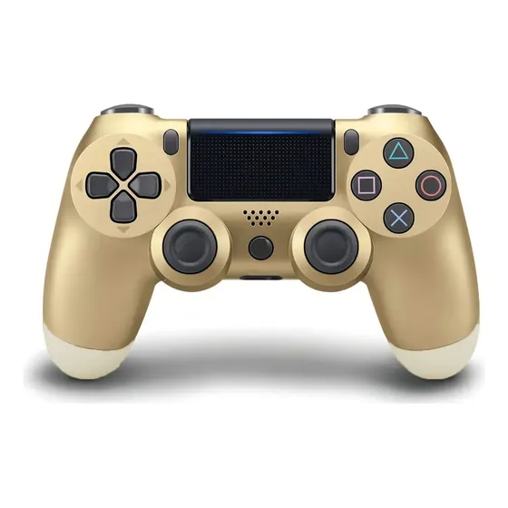 Joystick Control Compatible Con Ps4 Pc Dorado Vibracion Febo