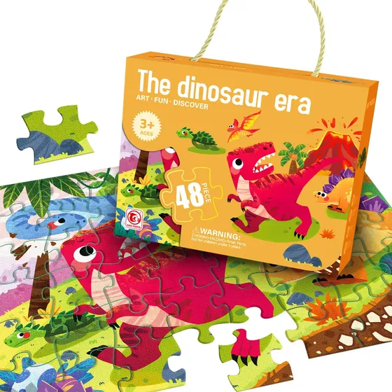 Puzzle Jumbo Niño 48pcs - Era De Dinosaurios | Cuotas sin interés
