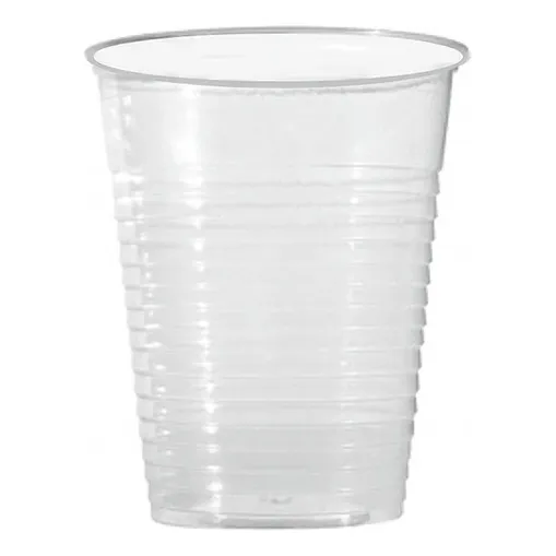 Vaso Plástico Desechable 7 Oz Sin Tapa 100 Unidades Color Transparente Pamolsa 200 cc