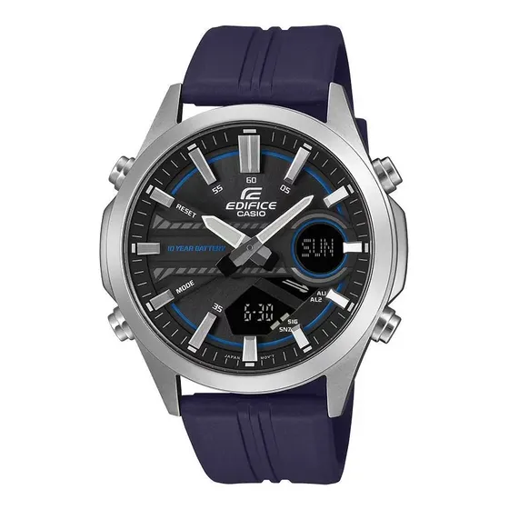 Reloj Hombre Casio Edifice Efv-c120p-1a2 Barrio Belgrano Azul Plateado Negro | Cuotas sin interés