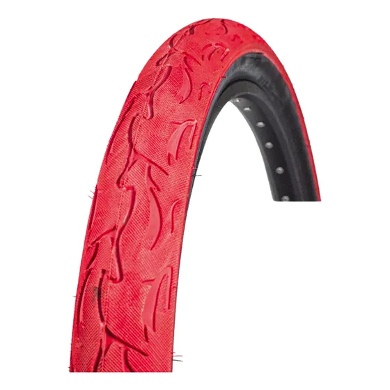 Pneu Bike Aro 26 X 2.50 Balão Flame Wheeling Grau Vermelho