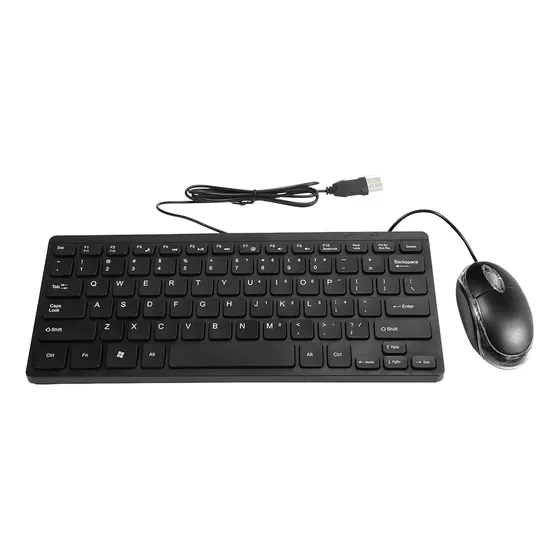 Kit Teclado Y Mouse Usb Mini Multimedia Pc Laptops Dvr Mdj 