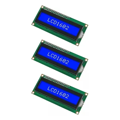 3 Pantallas Lcd 16x2 1602a Arduino Azul