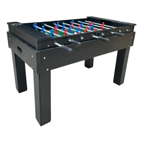 Mesa de pebolim Impar Sports Profissional Black cor preto com bonecos de plástico e bolas incluídas